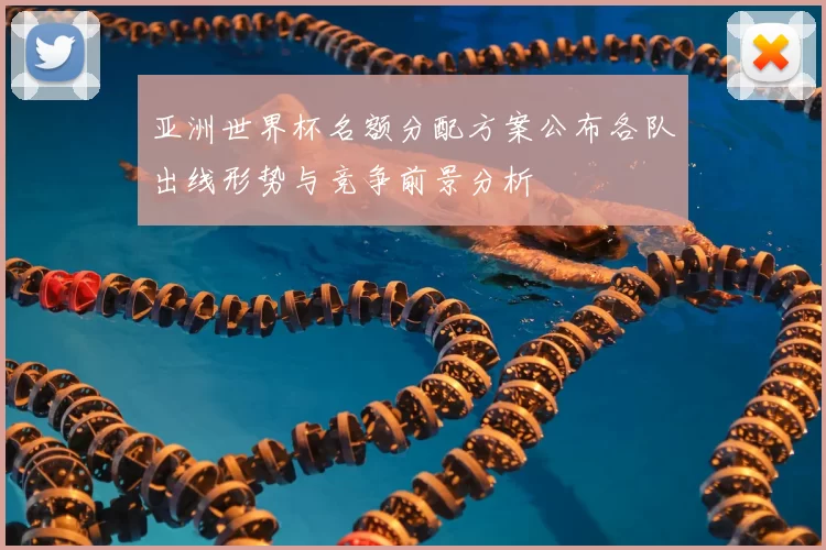 亚洲世界杯名额分配方案公布各队出线形势与竞争前景分析