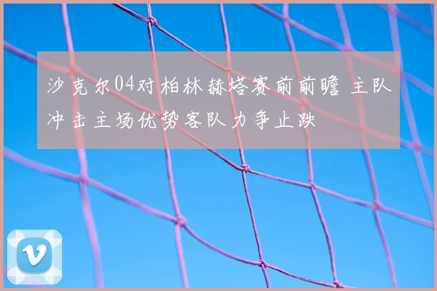 沙克尔04对柏林赫塔赛前前瞻 主队冲击主场优势客队力争止跌